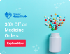30% Off on Medicine Orders up to ₹ 600 get using 10 super coins