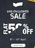 GAS Jeans Sale  Flat 50% off & 10% Coupon Discount + 10% Cashback on ICICI Bank Transactions
