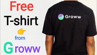 Free Groww T-Shirt for registered users (Contact Groww CC)