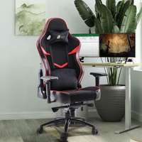 Green Soul GS734U_BlackRed_FLK Monster Ult. (T) Multi-Functional Supreme Comfort Gaming Chair  (Black, Red)