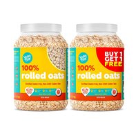 Yogabar 100% Rolled Oats 1.2 kg (Buy 1 Get 1 Free) 