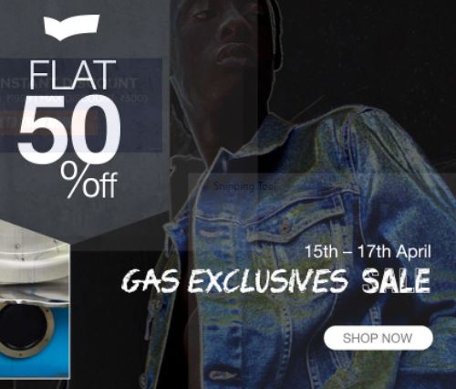 GAS Jeans Sale Flat 50% off + 10 