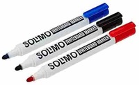 Amazon Brand - Solimo White Board Markers Set (10 pieces, Black-5, Blue-3, Red-2)