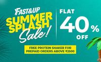 Summer Splash Sale is Live - Flat 40% OFF + Free Protein Shaker on Prepaid Orders 