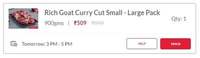 Rich Goat Curry Cut Small - Large Pack 900gms @ Rs.200 (New Users Using Cred)
