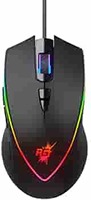 Redgear A-17 Gaming Mouse with Upto 6400 DPI, RGB Lighting and Braided Cable(Black)