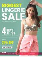 Clovia Biggest Lingerie Sale Upto 80% off + payment offers (20-30 April)