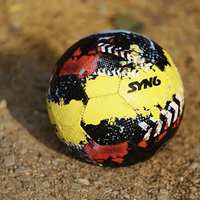 Syn6 Football Street Soccer Ball, Made with Recycled Tyre, Excellent for Concret and Hard Grounds