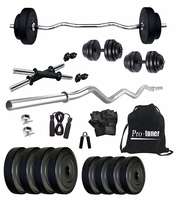 Loot- Protoner 16-20kg Combo with 3 Rods PVC Weight Lifting Package