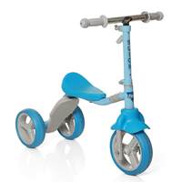 Dash Three-Wheel Transforming Scooter & Balance Trike, 2-in-1 Adjustable Ride-On for Capacity 25kg (1+ Years, Blue)