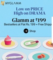 Glamm at 199 : Bestsellers at ₹199 + Free Shipping