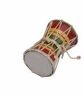 ARCHI 6 Inch Damru Hand Percussion Handmade Indian Musical Instruments cute mini/damru for kids.