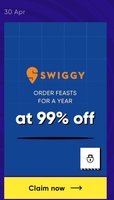 Cred Bounty - Win 99% off for a Year on Swiggy or Win Cred Pay offers on Restaurant orders