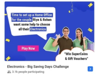 Flipkart Electronic Big Saving Day challenge Win 3 Sc & Discount Coupon on electronic products 