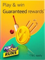 Amazon Funzone Runs - Play & win Guaranteed Rewards | Score & redeem runs in form of Amazon pay balance