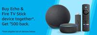 Buy Echo & Fire Tv Stick Device Together & Get Rs 500 Back
