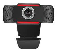 TECHLY(Designed in Italy) 1080p HD USB Webcam with Noise Reduction Mic, Auto Focus Wide Angle View for PC, Desktop, Mac, Skype, YouTube, Zoom, Video Calling Web Camera - Black