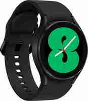 SAMSUNG Galaxy Watch4 Bluetooth(4.4cm) Smartwatch (Black Strap, Free Size)