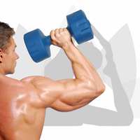 SIMRAN SPORTS Set of 2 (1Kgx2) PVC Dumbbells and Fitness Kit for Men and Women Whole Body Workout, Blue (PVCDM_1KG)