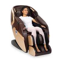 Apply 11000 coupon - JSB MZ08 Full Body Massage Chair Recliner Zero Gravity for Home Stress Relief (Coffee Brown)