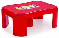 Cello Endura Tuff Plastic Seat Stool, Small, Red
