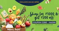Nature's Basket Exclusive Online offer : Shop for ₹1000 & Get ₹200 off