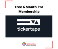 Tickertape Pro :- Free 6 Months Membership