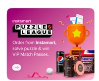 Swiggy Instamart Reward: Order From Swiggy Instamart Solve puzzle Win VIP Match ticket & More Rewards 
