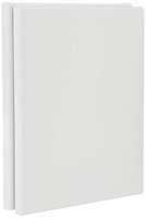 Amazon Brand - Solimo Medium Grain Cotton Stretched Canvas with Wooden Frame, 10 x 12 inch, Set of 2