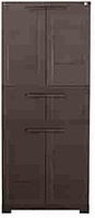 Cello Novelty Plastic Triplex 6 Door Cupboard - Ice Brown