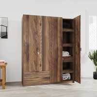 @home by Nilkamal Avery 4 Door Wardrobe (Modi Wenge)