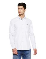 Allen Solly Men's Plain Slim Fit Casual Shirt