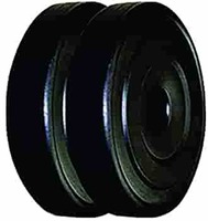 FitBox Sports Intruder 5Kg Weight Plates, 2.5kg x 2 (Black)