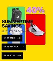 Adidas Summertime Savings Up To 40% Off On Selected Items