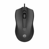 HP 100- 1600 DPI USB Wired Mouse, Ambidextrous Design, 3 Buttons and Built-in Scrolling / 3 Years Warranty