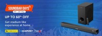  Amazon Soundbar Days -  Upto 60% Off (18 - 20 May)