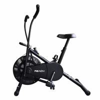 Reach Air Bike Exercise Cycle With Moving Handles & Adjustable Cushioned Seat (No-Cost EMI Available)