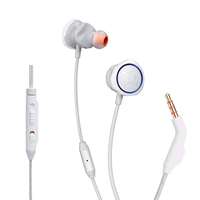 JBL Quantum 50, Wired in Ear Gaming Headphone with Inline Voice Focus Microphone and Master Volume Slider (White)