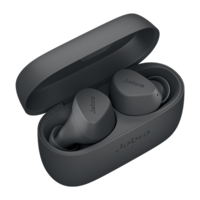 Jabra In-Ear Passive Noise Cancellation Truly Wireless Earbuds with Mic (Bluetooth 5.2, Elite 2, Dark Grey)