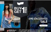GAS Jeans : Buy 1 Get 1 Free, Denim Jeans Jackets & More | 10% ICICI Bank Cashback