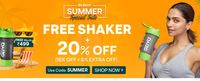 Be Bettr Summer Special sale. Free Shaker + Flat 20% Off