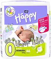 Bella Baby Happy Diapers Before Newborn White, 46 Piece