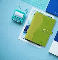 Genius A5 Hard Case Belt Organizer Single Line,Green,160 Pages, Size-21 x 14.8 x 2 cms [65% Coupon]