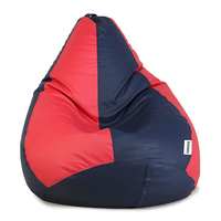 Amazon Brand - Solimo Classic XL Bean Bag Cover (Without Beans) - Blue And Pink