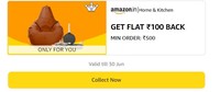 Flat Rs.100 Cashback On Home & Kitchen Products On Min Order Rs.500