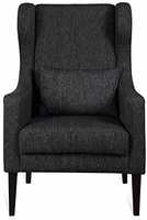 Lustre Enterprise high Back Wing Chair (Grey & Black) [Rs.1000 Coupon]