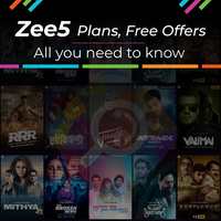 Zee5 Subscription Plans, Free offers, Price, and All You need to Know (2022)