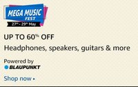 Mega Music Fest - Up To 60% Off + 10% Off on Kotak and HSBC cards