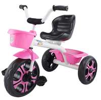 Toyzoy Comfy Lite Kids|Baby Trike|Tricycle with Dual Storage Basket for Kids|Boys|Girls Age Group 2 to 5 Years, TZ-537 (Pink)