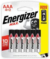Energizer MAX 3A Primary Alkaline Batteries (Pack of 6) 